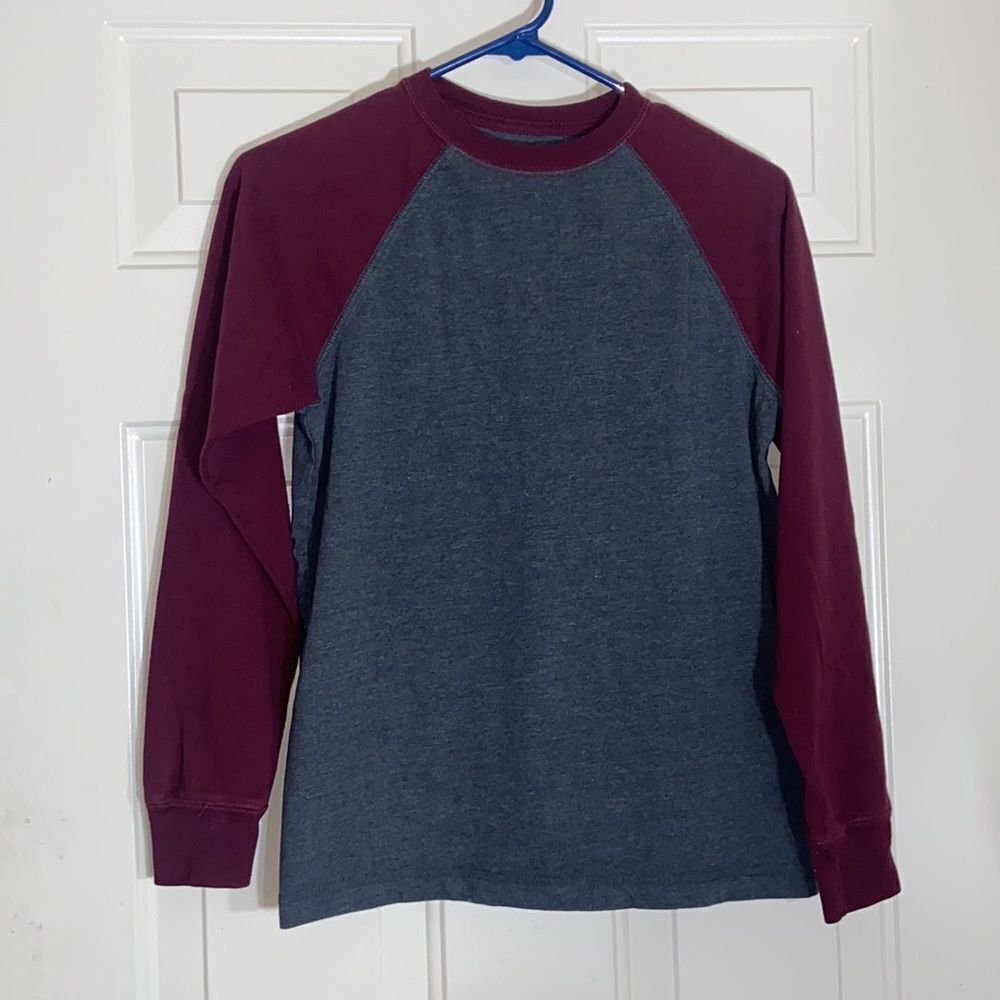 10/$50 Urban Pipeline Shirt Size L Color Burgundy And Grey Long Sleeve